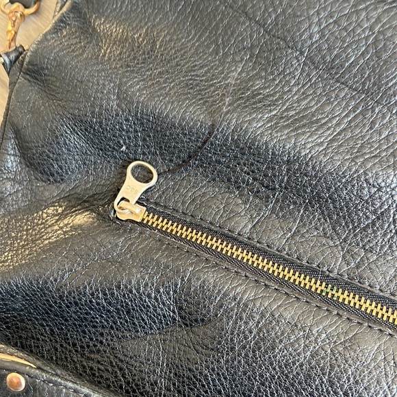 See by Chloe black pebbled leather fold over cross body purse - Picture 8 of 10